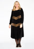 Dress with panels LEOPARD - black  - #2