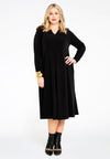 Pleated dress DOLCE - black
