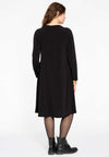 Pleated dress LEOPARD - black - #3