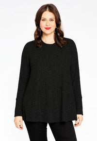 Pullover A-line RIB - black - #1