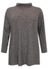 Pullover high neck RIB - grey  - #3