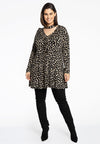 Tunic V frill wide bottom STONES - black - #2