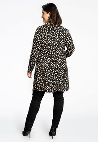 Tunic wide bottom waterfall STONES - black - #3