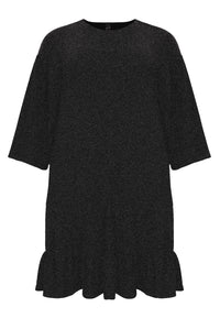 Dress frilled SPARKLE - black - #4