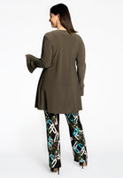 Tunic wide bottom frill DOLCE - green - #3