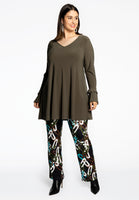 Tunic wide bottom frill DOLCE - green - #2