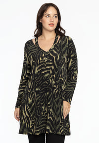 Tunic wide bottom strap KAMEO - green - #1