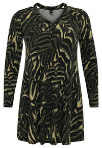 Tunic wide bottom strap KAMEO - green - #4