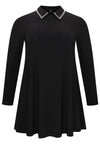 Tuniek wide bottom met strass DOLCE - black - #4