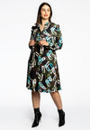 Dress grandad collar AMY - black
