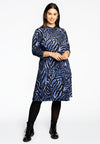 Jurk A-lijn met strass KAMEO - blue