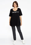 Tunic flare BONJOUR organic cotton - black