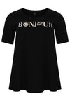Tunic flare BONJOUR organic cotton - black - #3