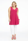 Singlet wide bottom V-neck DOLCE - pink