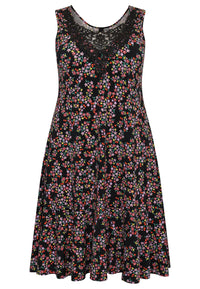Dress lace neckline RUBY - black - #4