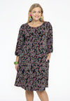 Dress puffed sleeves RUBY - black