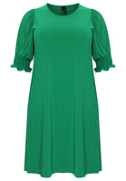 Dress puff sleeve DOLCE - green  - #4