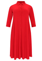 Dress-blouse long DOLCE - red - #4