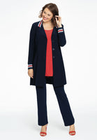 Blazer long rib trimmed DOLCE - blue - #2