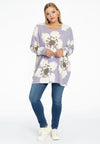 Pullover square wide ROSA - light purple