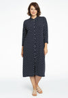 Blouse midi POLKADOT - blue