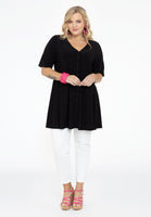 Tunic wide bottom buttoned DOLCE - black  - #2