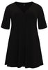 Tunic wide bottom buttoned DOLCE - black  - #4