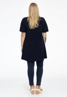 Tunic wide bottom buttoned DOLCE - blue - #3