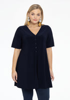 Tunic wide bottom buttoned DOLCE - blue - #1