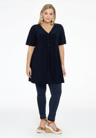 Tunic wide bottom buttoned DOLCE - blue - #2