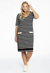 Dress short sleeve BRETON - black