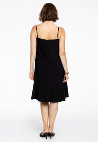 Dress spaghetti lace neck DOLCE - black - #3