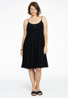 Dress spaghetti lace neck DOLCE - black - #2