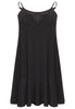 Dress spaghetti lace neck DOLCE - black  - #4