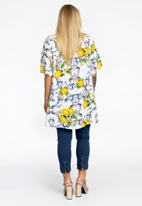 Tunic V-neck LEMON - white - #3