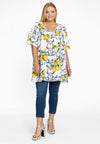 Tunic V-neck LEMON - white
