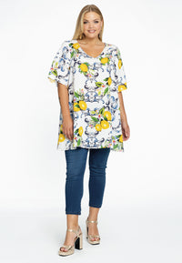 Tunic V-neck LEMON - white - #2