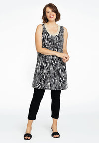 Singlet wide bottom ZEBRA - black - #2