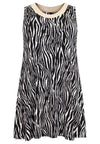Singlet wide bottom ZEBRA - black - #4