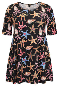 Tunic wide bottom sequins MARINA - black - #4
