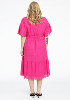 Dress broderie anglaise - pink - #3