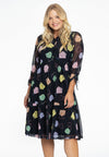 Dress ruffled BEAUTY - black 