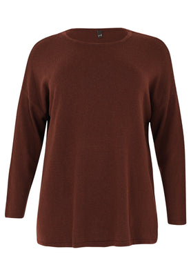 Pull square cashmere - brown - #1