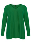 Pullover V-neck - green 