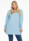 Pull v-neck cashmere - light blue