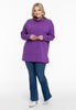 Pullover high neck rib - purple  - #2