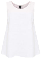 Singlet flare LINEN - white  - #4