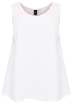 Singlet flare LINEN - white  - #4