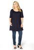 Tunic wide bottom VISCOSE - blue - #2