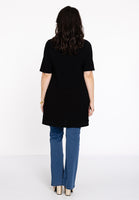 Tunic wide bottom deep neck DOLCE - black  - #3